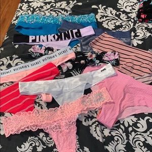 Bundle of 10 Pink Victoria Secret & VS panties